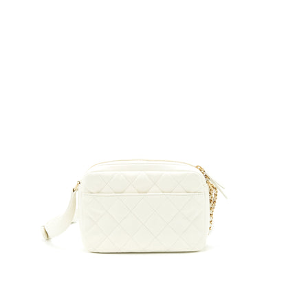 Chanel 22C Camera Bag calfskin white
