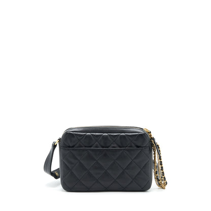 Chanel 22C Camera Bag Calfskin Black (Microchip)