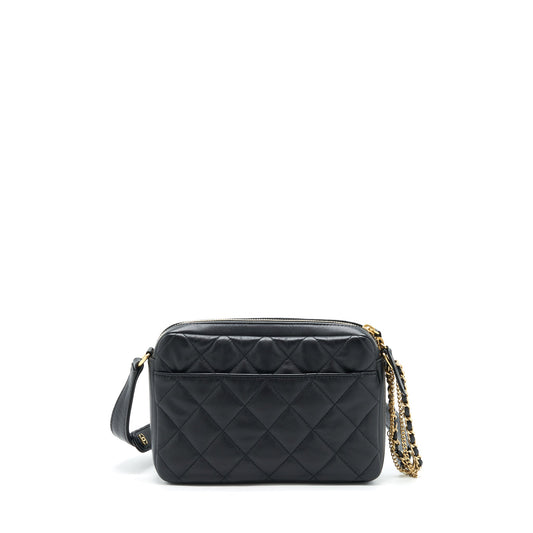 Chanel 22C Camera Bag Calfskin Black (Microchip)
