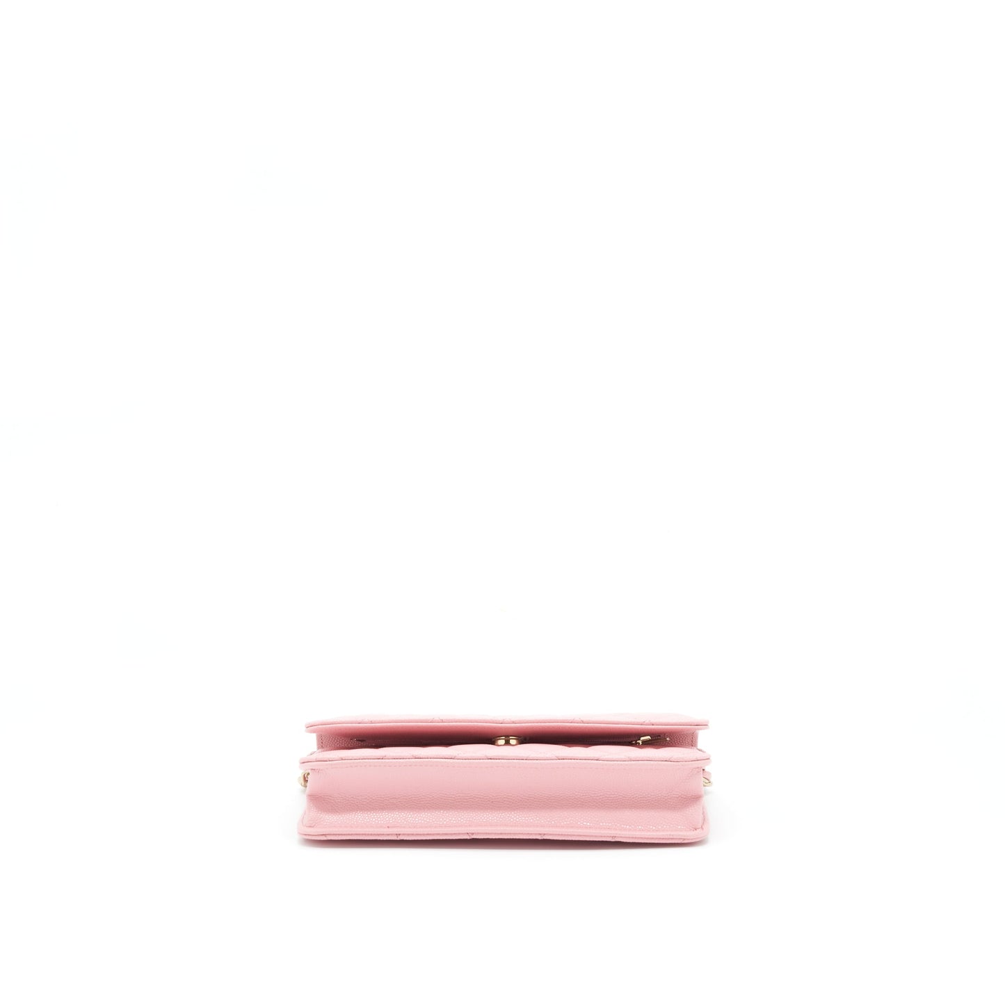 Chanel 22C Classic Wallet On Chain Caviar Pink L