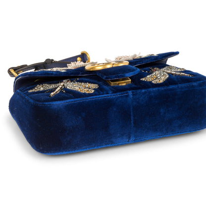 Gucci GG Marmont Velvet Sequin Mini Handbag