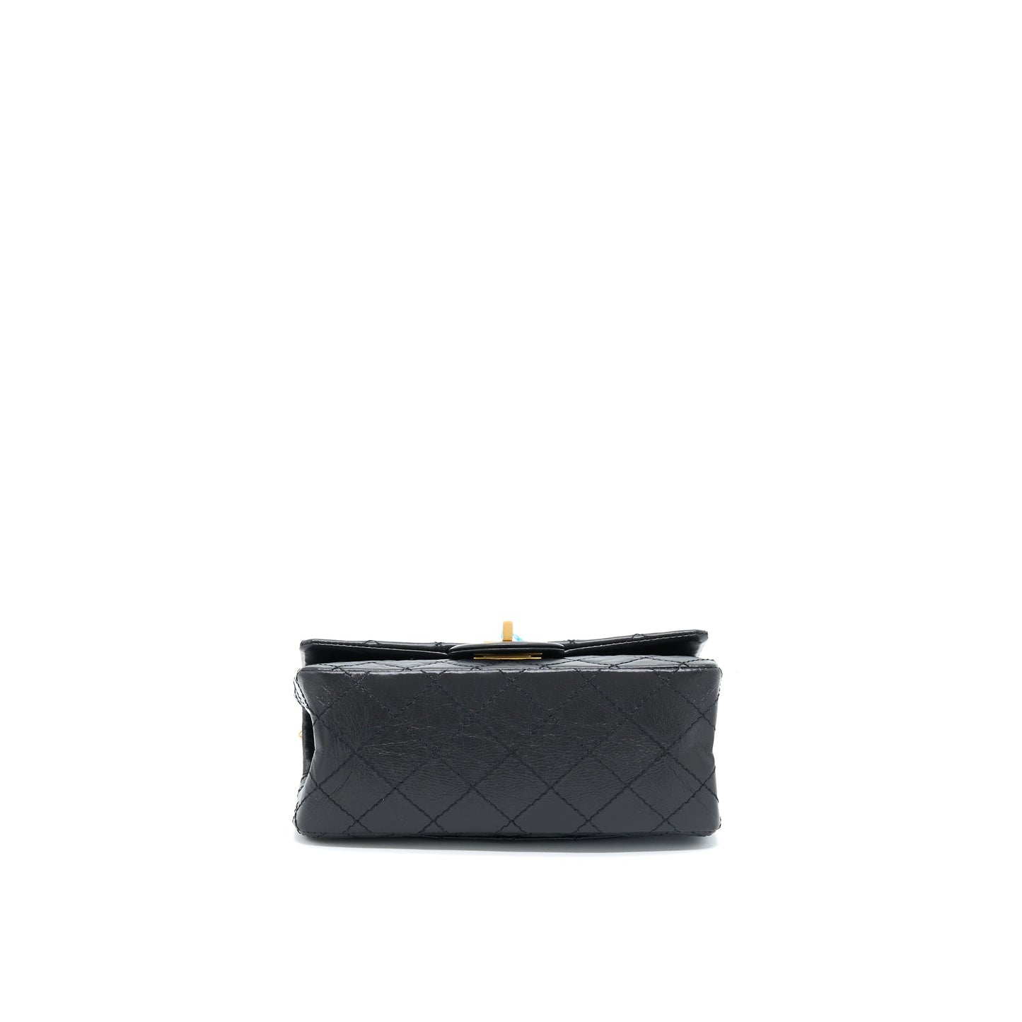 Chanel Mini 2.55 Reissue Flap Bag Aged Calfskin Black