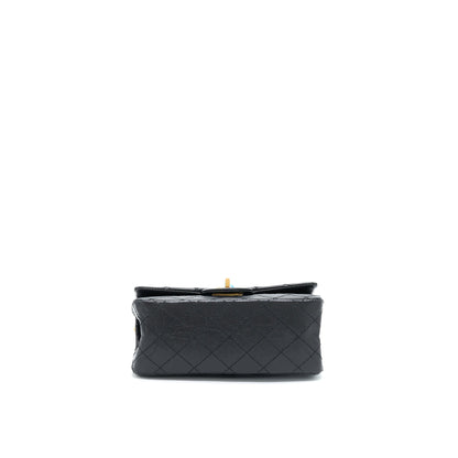 Chanel Mini 2.55 Reissue Flap Bag Aged Calfskin Black