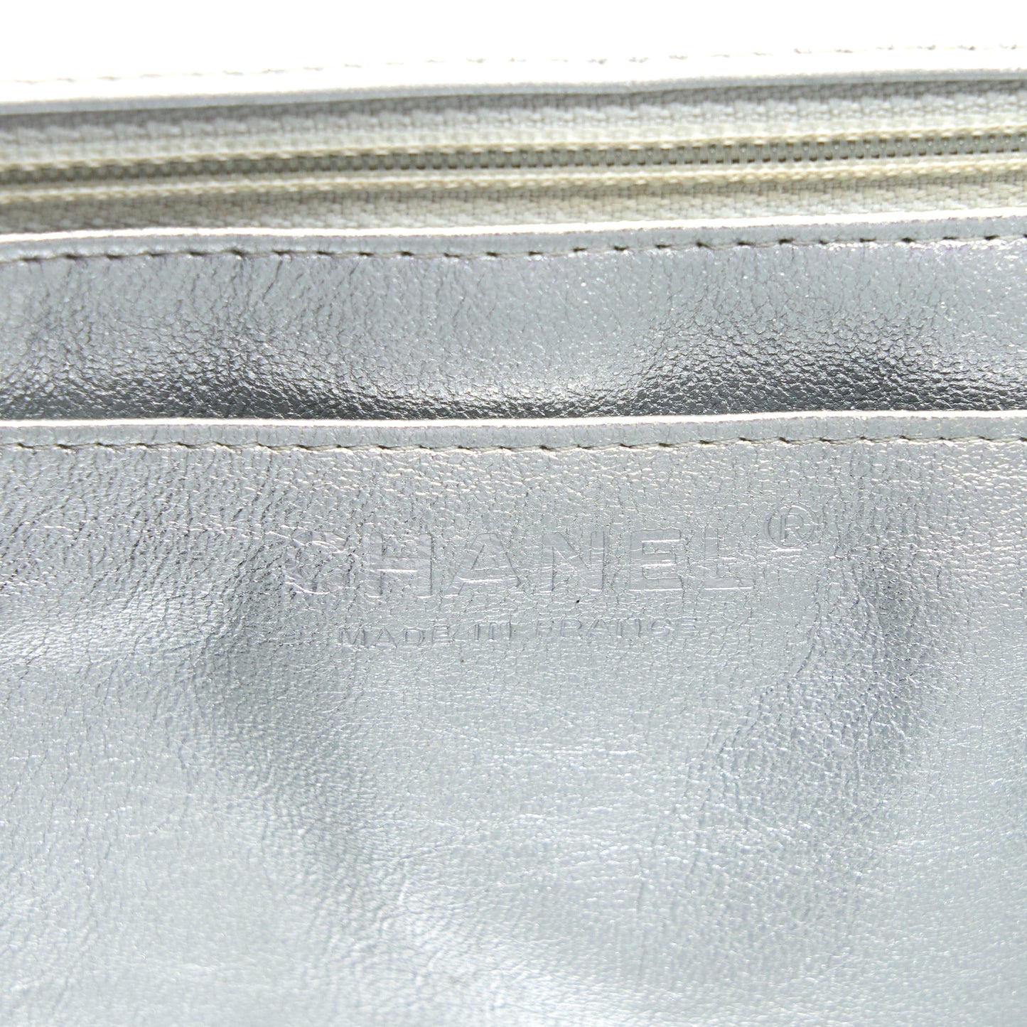 Chanel Maxi Classic Single Flap Bag Lambskin Silver