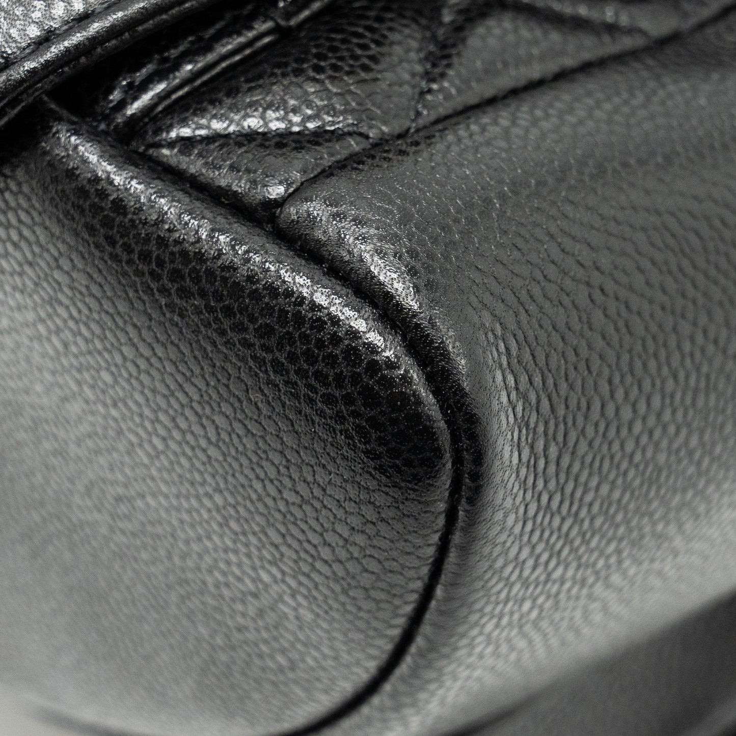 CHANEL 24A Mini Duma Backpack Grained Calfskin Black L (Microchip)