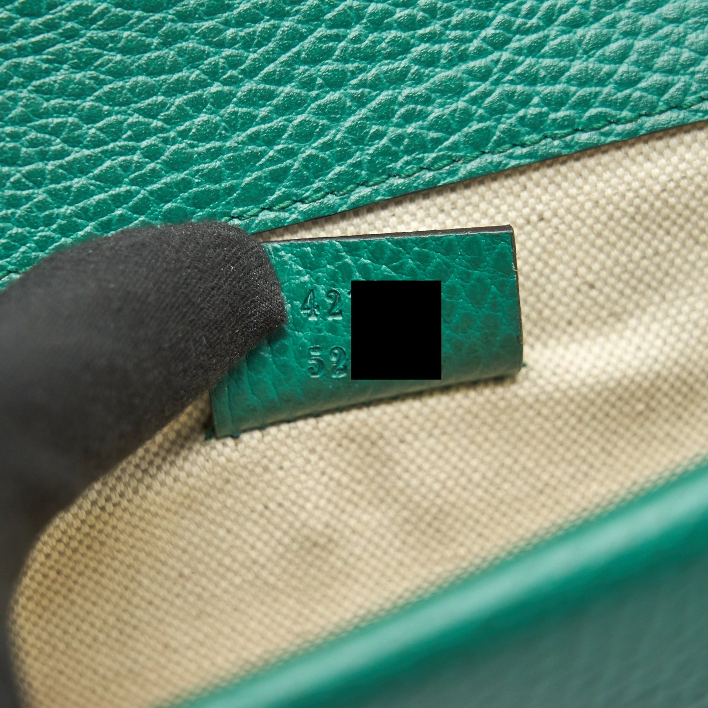 GUCCI DIONYSUS MINI LEATHER BAG GREEN