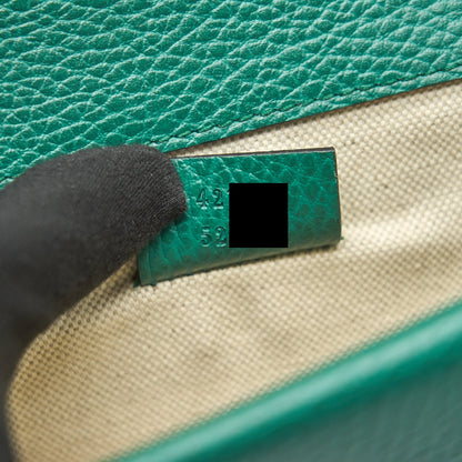 GUCCI DIONYSUS MINI LEATHER BAG GREEN