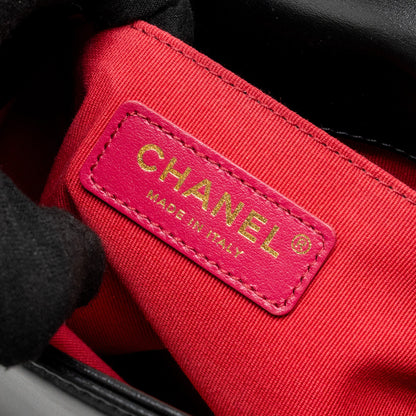 Chanel mini square boy bag limited edition calfskin black  (Microchip)