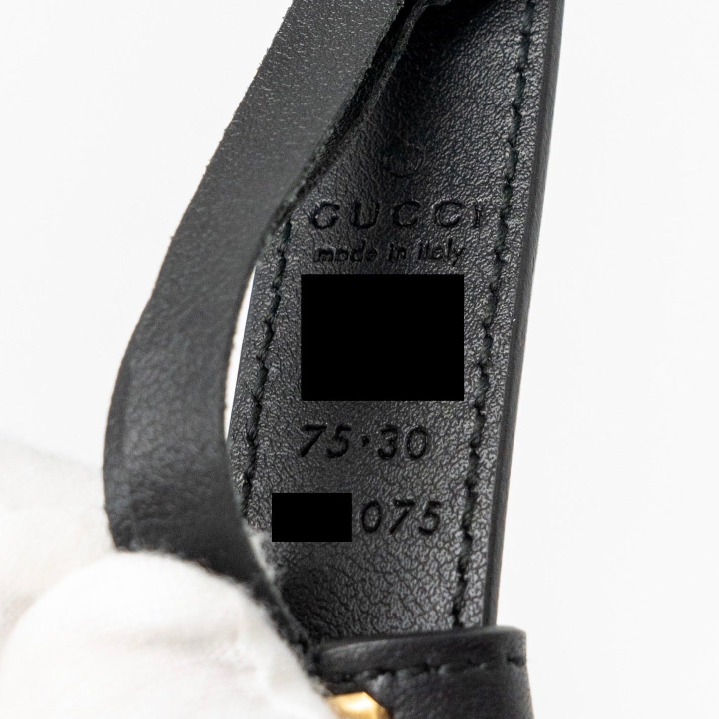 Gucci size 75 GG marmont Thin Belt black