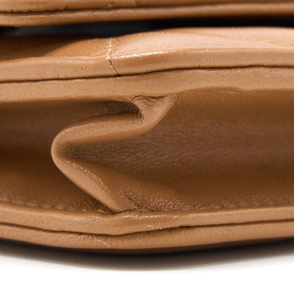 Chanel 19 Wallet on Chain Lambskin Caramel Multicolour Hardware (Microchip)