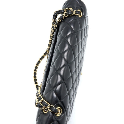 Chanel Maxi Single Flap Bag Lambskin Black