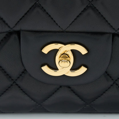 Chanel Maxi Single Flap Bag Lambskin Black