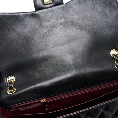 Chanel Maxi Single Flap Bag Lambskin Black