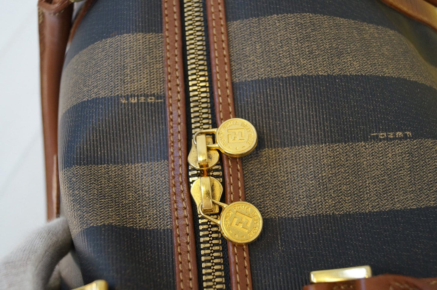 FENDI Bag - Fendi Brown Leather Satchel Handbag