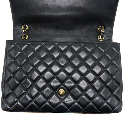 Chanel Maxi Single Flap Bag Lambskin Black