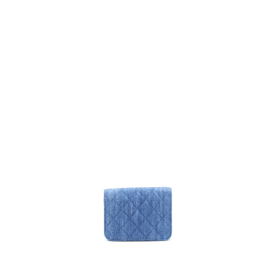 Chanel Pearl Crush Denim mini flap Belt bag