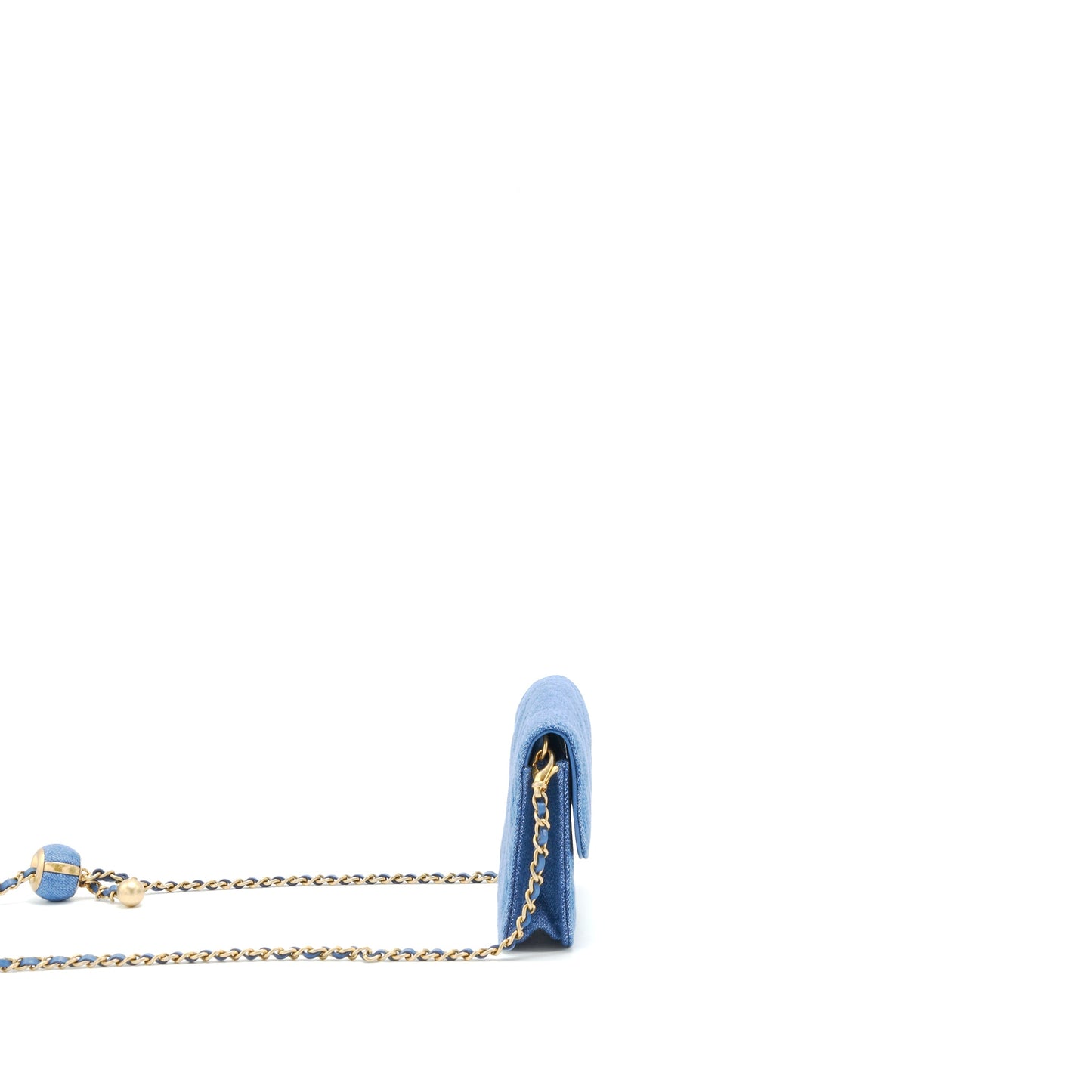 Chanel Pearl Crush Denim mini flap Belt bag
