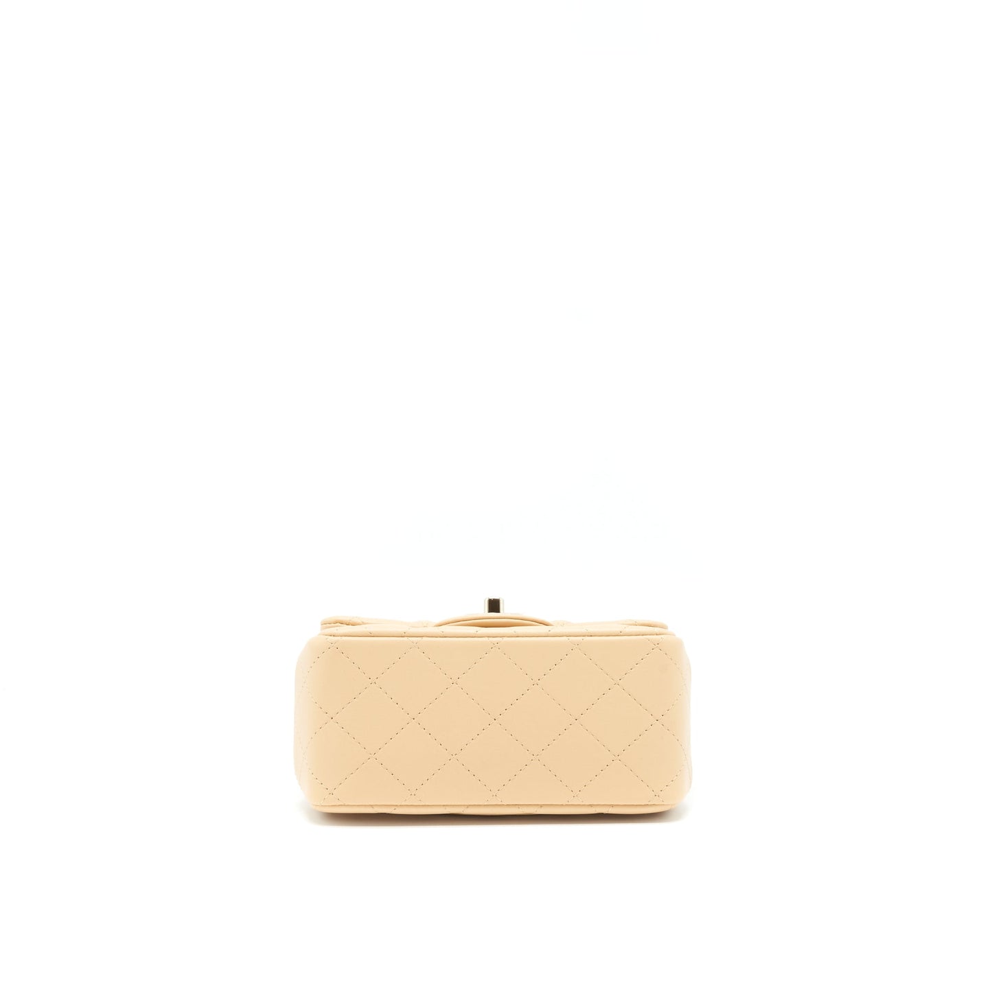 Chanel 22C Mini square flap Bag Lambskin beige L
