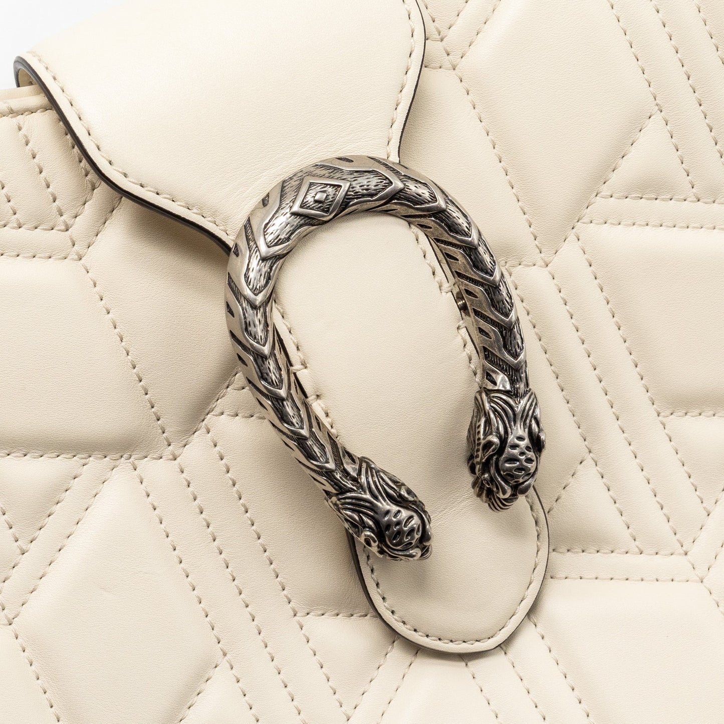 Gucci Dionysus Hobo Shoulder Bag Calfskin White SHW