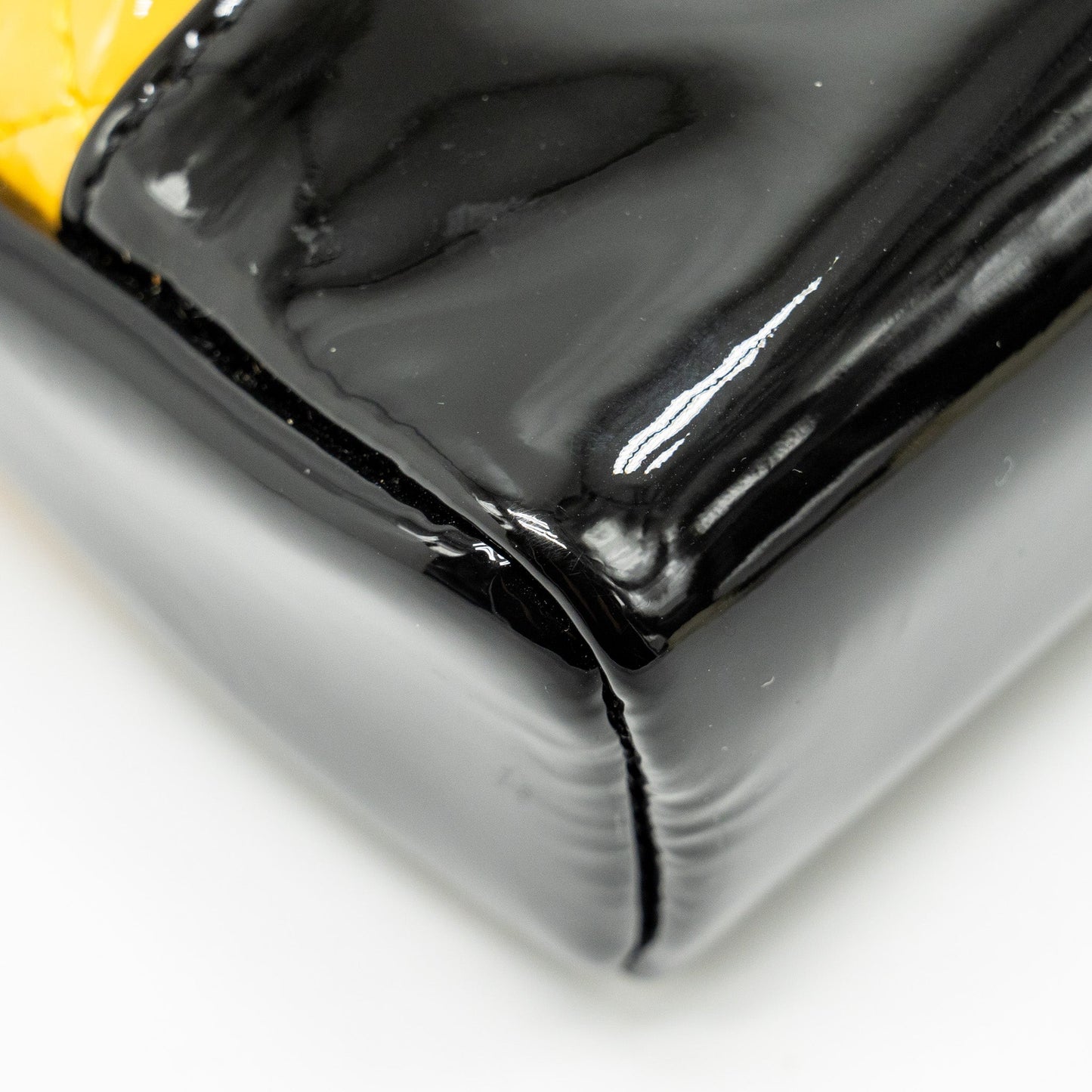 Chanel Mini 31 Bag Patent Black/Yellow L (Microchip)