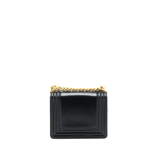 Chanel 22P Mini Boy chain handbag Calfskin black