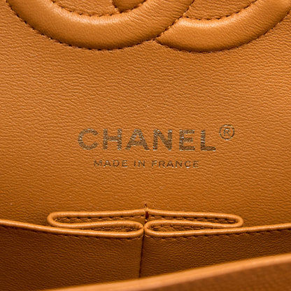 Chanel Medium Classic Double Flap Bag Caviar Caramel L (Microchip)