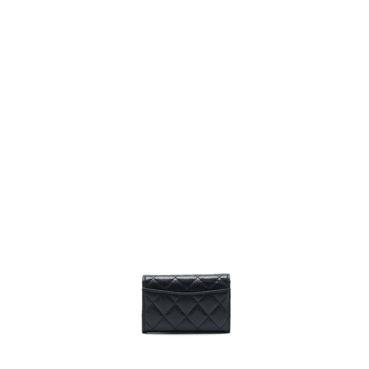 Chanel Classic flap card holder Caviar black