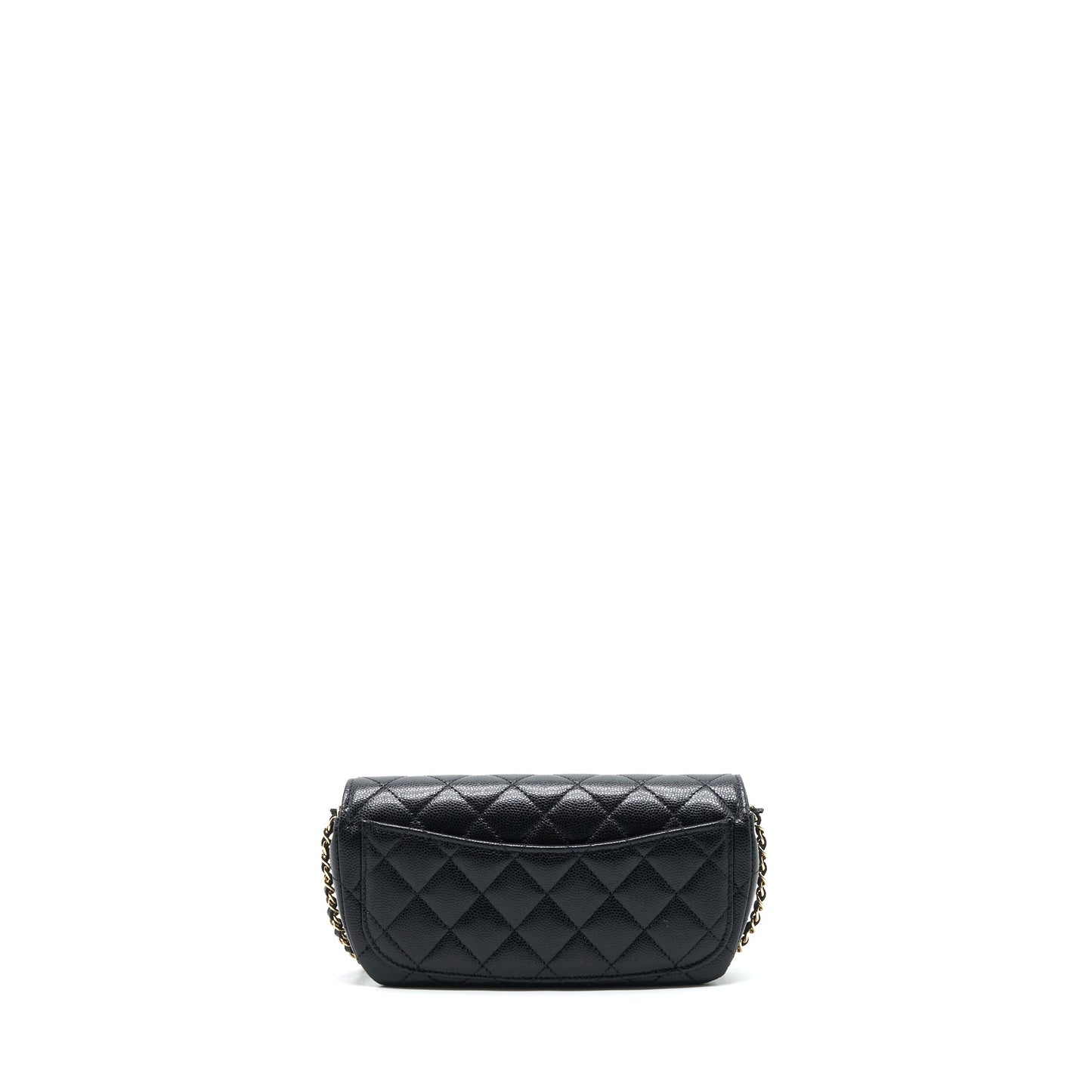 Chanel mini Glass case bag caviar black L