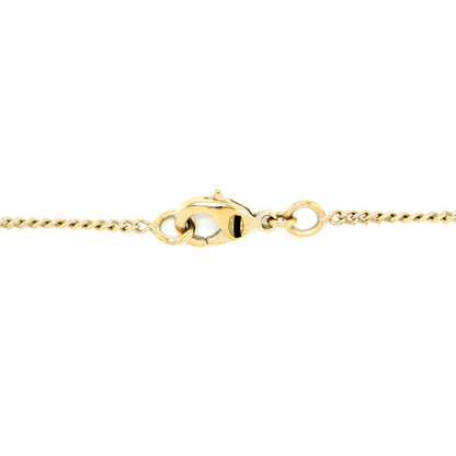 Chanel CC Logo Necklace with Pearl Light Gold Tone