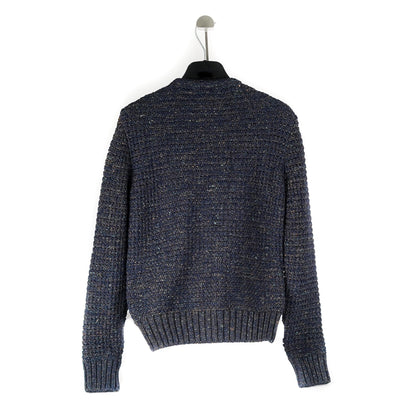 Chanel Navy Knit Cardigan - Size 36