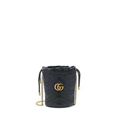 Gucci GG Marmont Mini Bucket Black