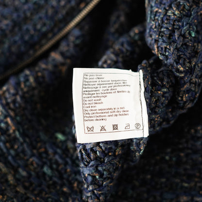 Chanel Navy Knit Cardigan - Size 36