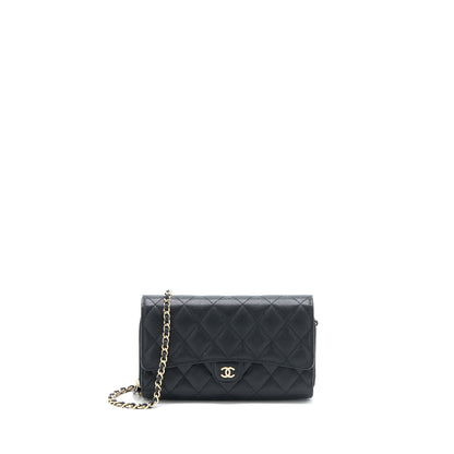 Chanel 3 in 1 Wallet on Chain Caviar Black L