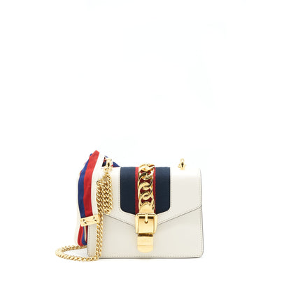 Gucci Mini sylvie chain Bag White