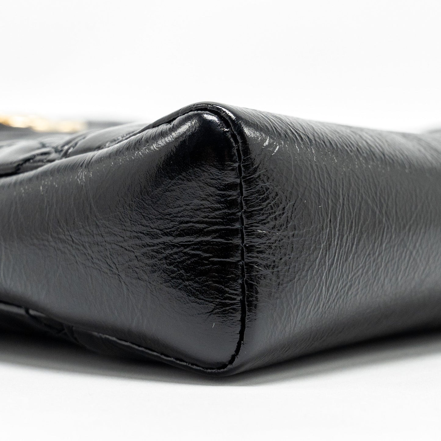 Chanel mini 31 bag shiny calfskin black L (microchip)