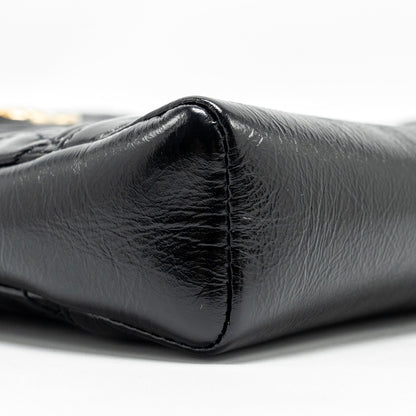 Chanel mini 31 bag shiny calfskin black L (microchip)