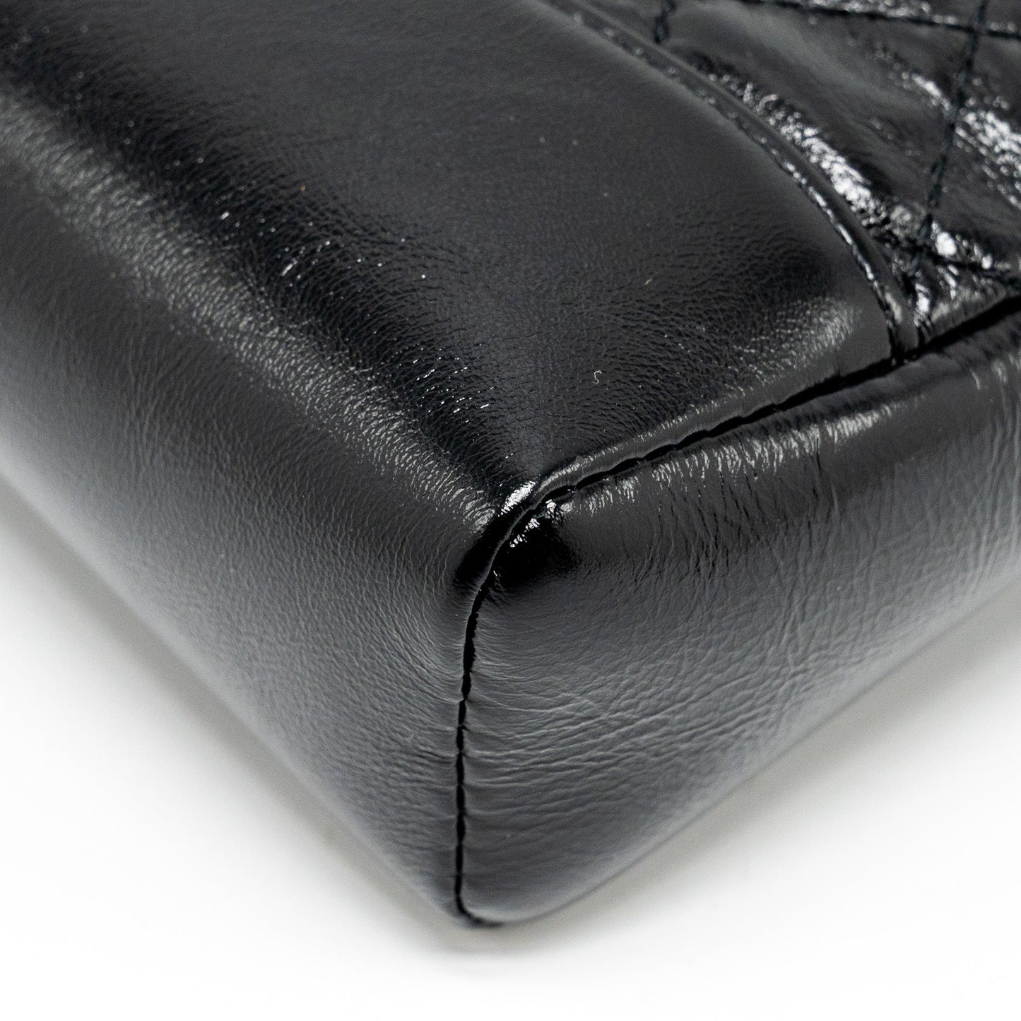 Chanel mini 31 bag shiny calfskin black L (microchip)