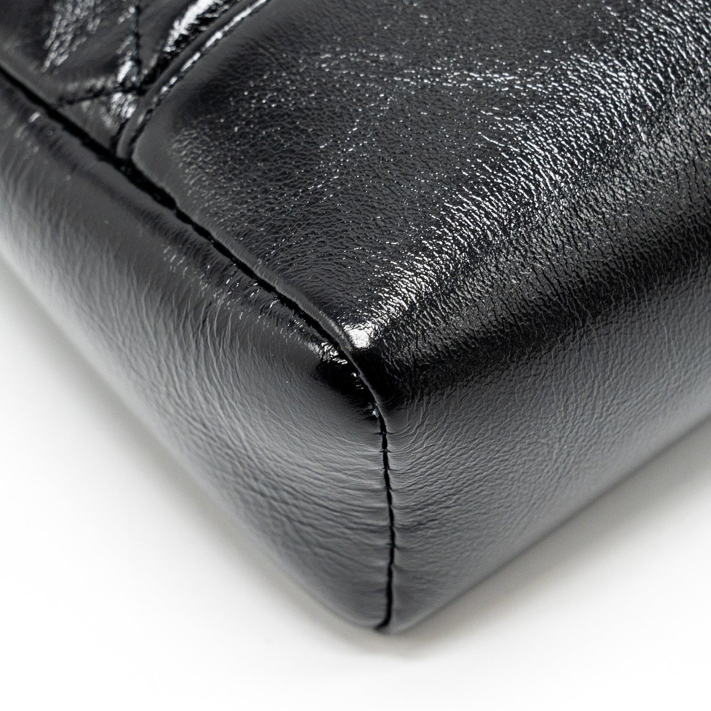 Chanel mini 31 bag shiny calfskin black L (microchip)