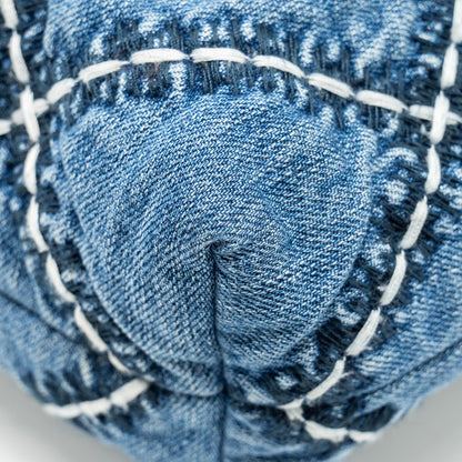 Chanel Small 22 Bag Denim Blue/White  (Microchip)