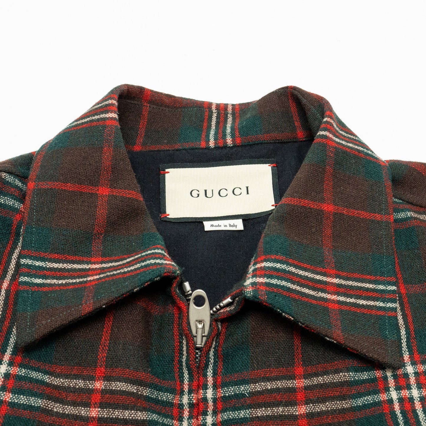 GUCCI Size 46 Men�s Checked Wool Jacket Multicolour