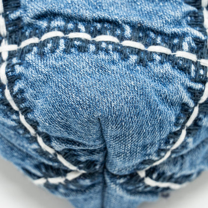 Chanel Small 22 Bag Denim Blue/White  (Microchip)