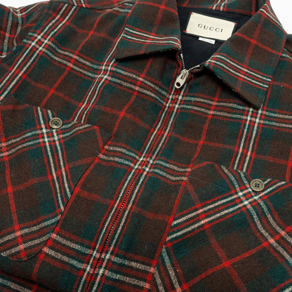 GUCCI Size 46 Men�s Checked Wool Jacket Multicolour