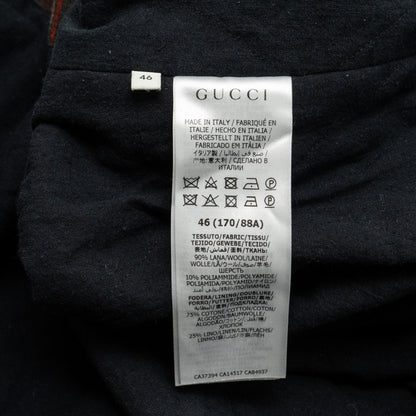 GUCCI Size 46 Men�s Checked Wool Jacket Multicolour