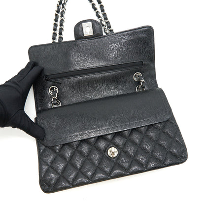 CHANEL MEDIUM CLASSIC DOUBLE FLAP CAVIER