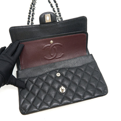 CHANEL MEDIUM CLASSIC DOUBLE FLAP CAVIER