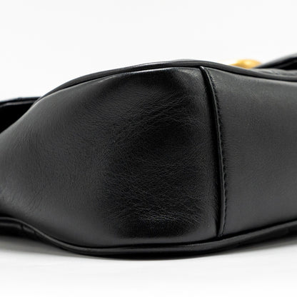 Gucci Medium GG Marmont Shoulder Bag Calfskin Black