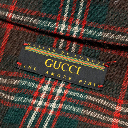 GUCCI Size 46 Men�s Checked Wool Jacket Multicolour