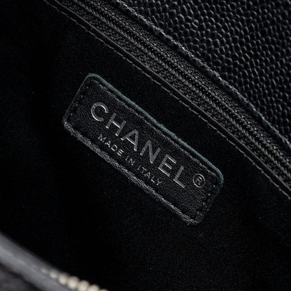 Chanel grand shopping tote bag caviar black