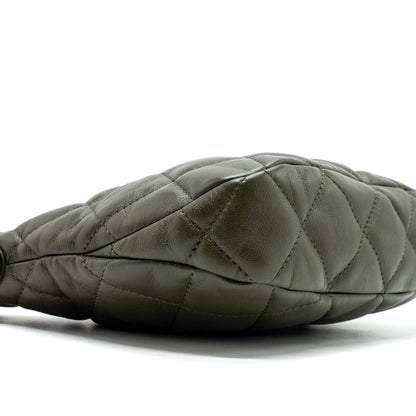 Chanel 22k Hobo Bag Lambskin Green  (microchip)