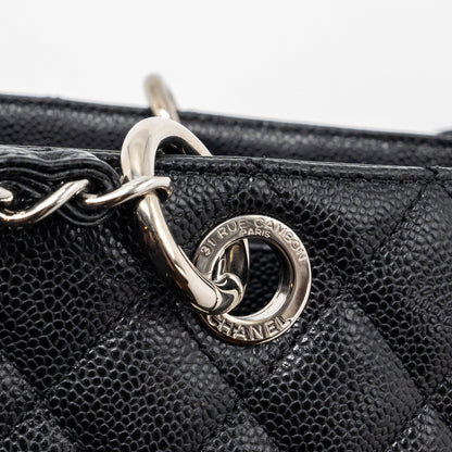 Chanel grand shopping tote bag caviar black